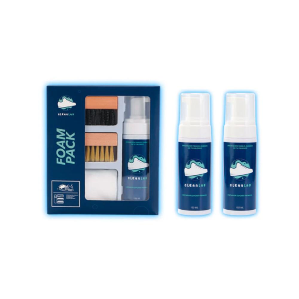 Foam Pack + Limpiador Espuma Premium 2 Unid Limpieza De Tenis img #1
