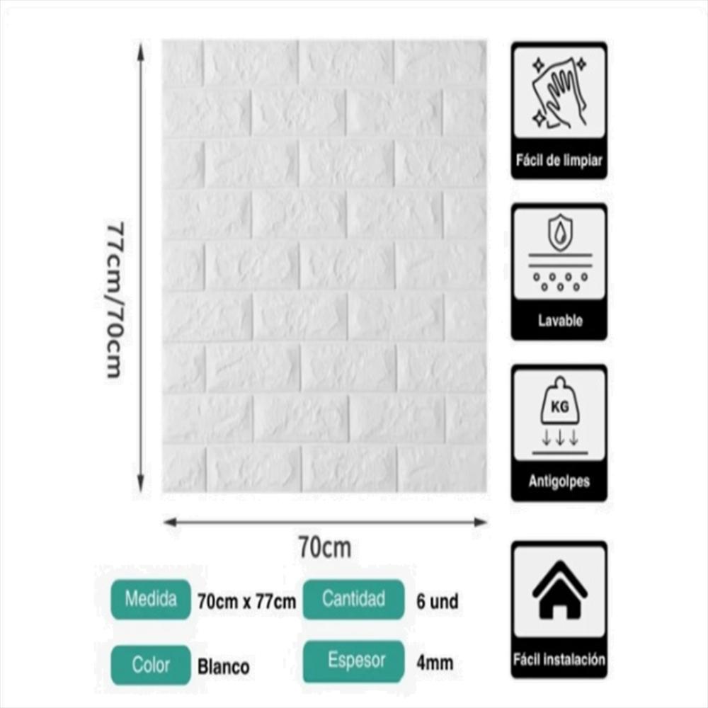 Panel Adhesivo Decorativo Pack X6 img #3