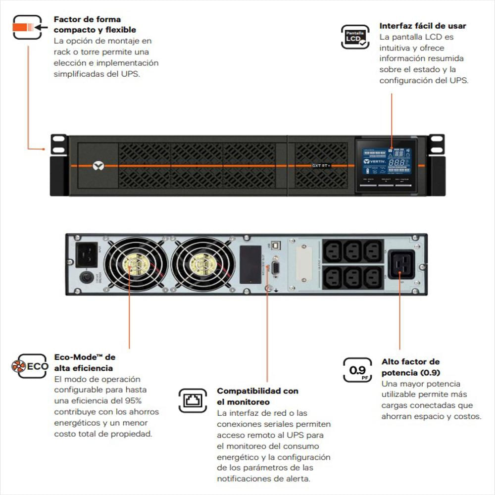 Ups Gxt Rt+ 1500 Va Rack/Torre img #3