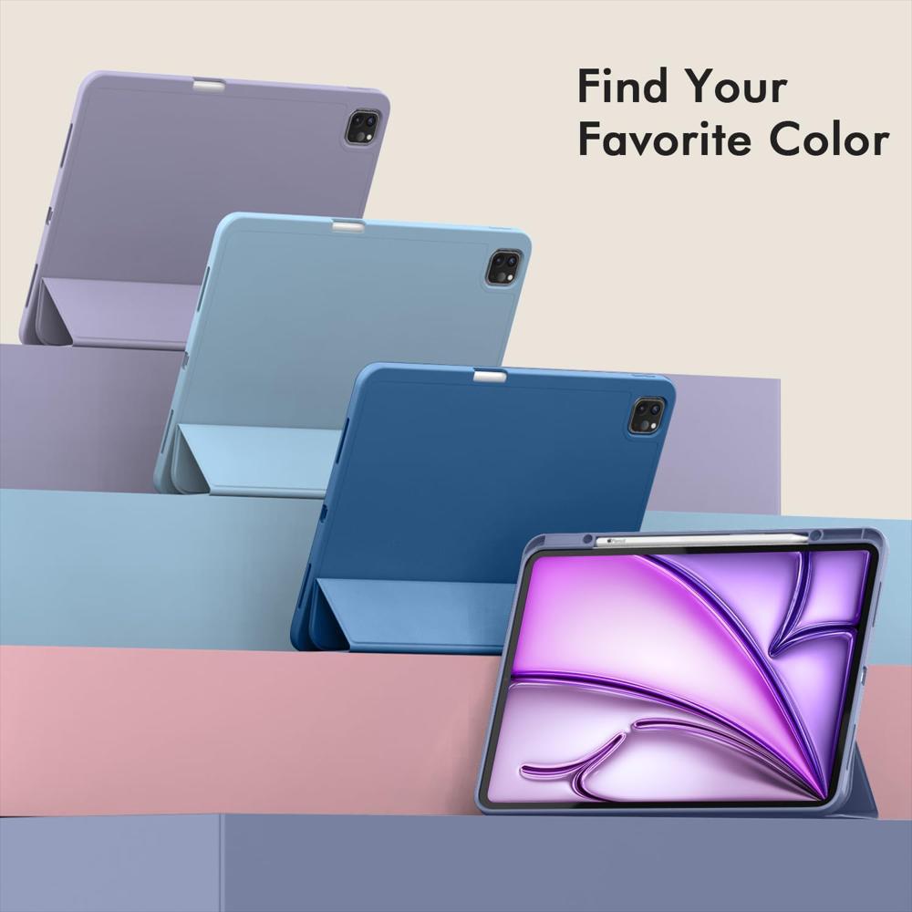 Smart Case Para Ipad Air 11 Chip M3 2025 Lavanda img #3