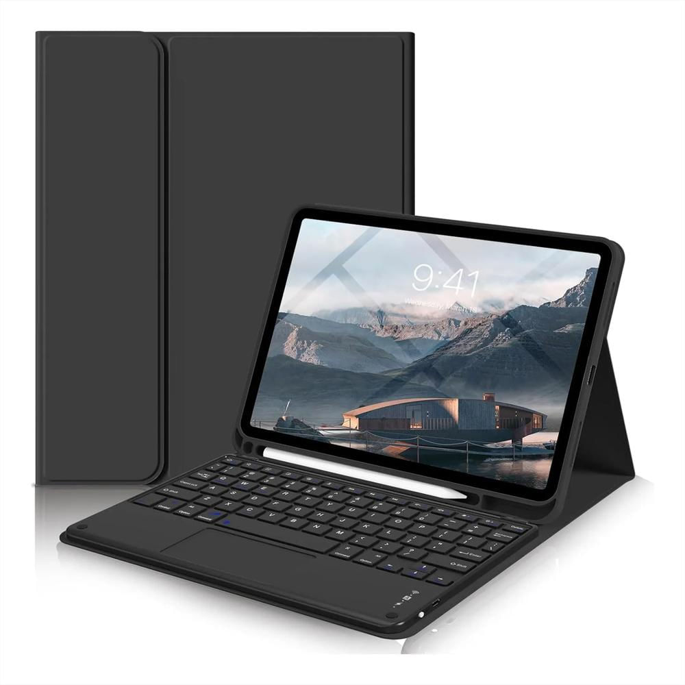 Estuche Teclado Trackpad Para Ipad A16 2025 Negro img #3