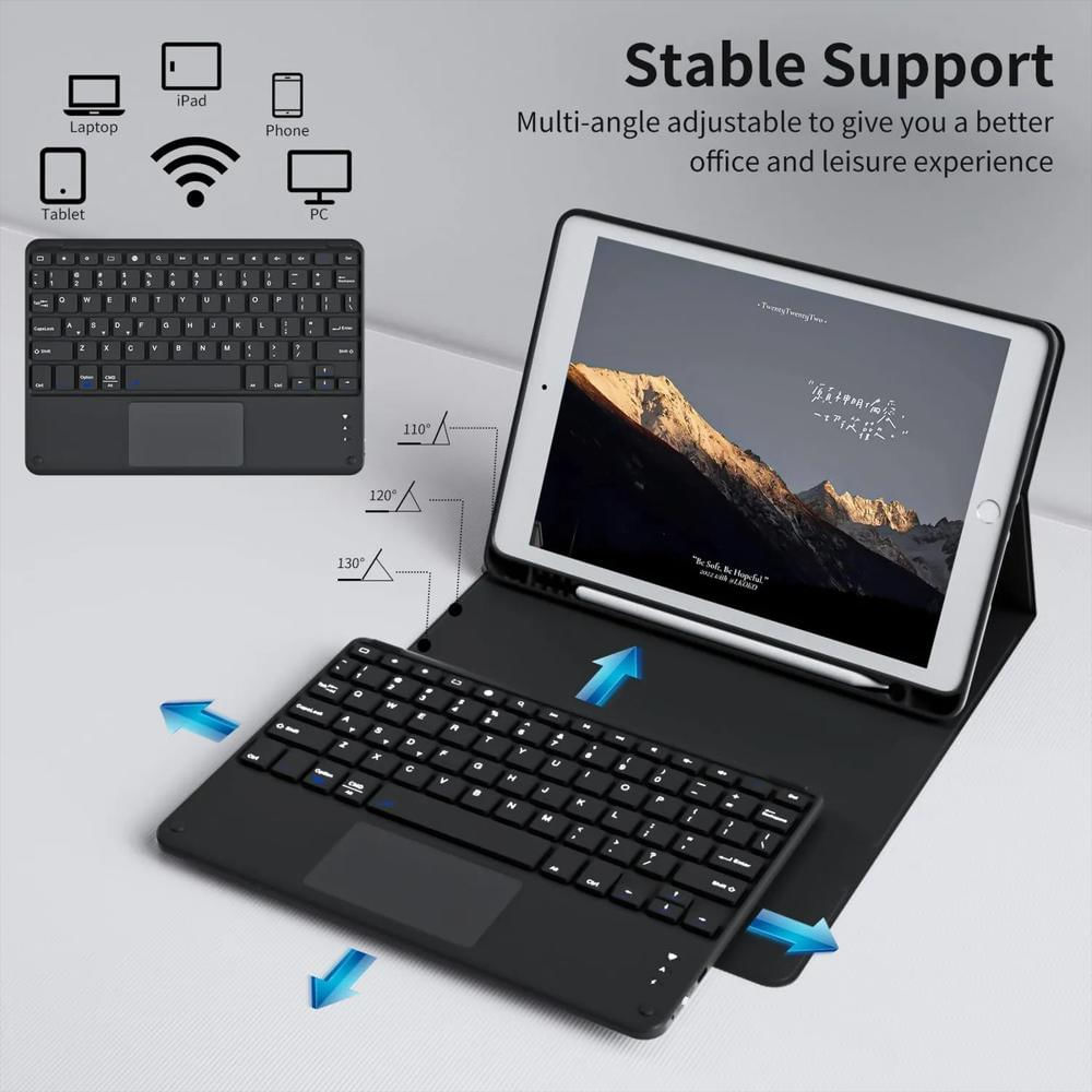 Estuche Teclado Trackpad Para Ipad Pro 11 M5 2025 Negro img #4