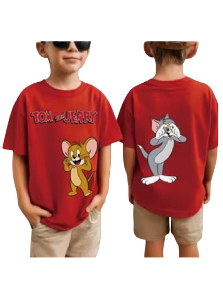 Camiseta Infantil De Gato Y Raton