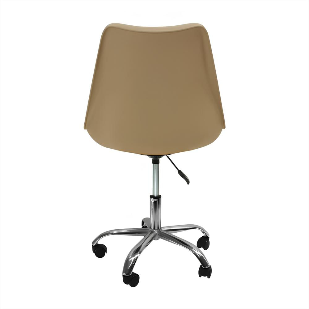 Silla Eames Con Ruedas, Altura Ajustable Y Giro 360° Color Beige img #4