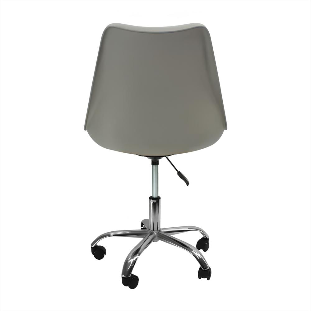 Silla Eames Con Ruedas, Altura Ajustable Y Giro 360° Color Gris img #4