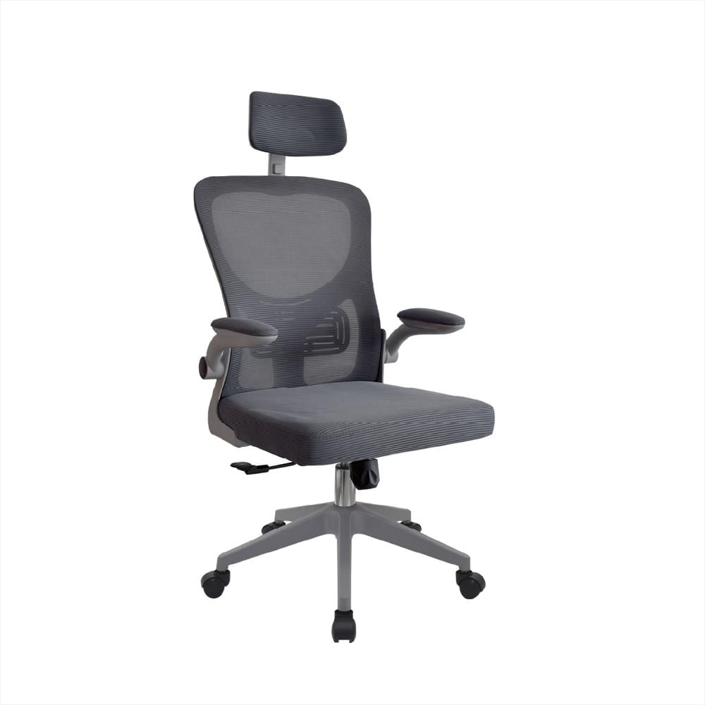 Silla De Escritorio Zad Eco Con Cabecero Gris Bonno img #1