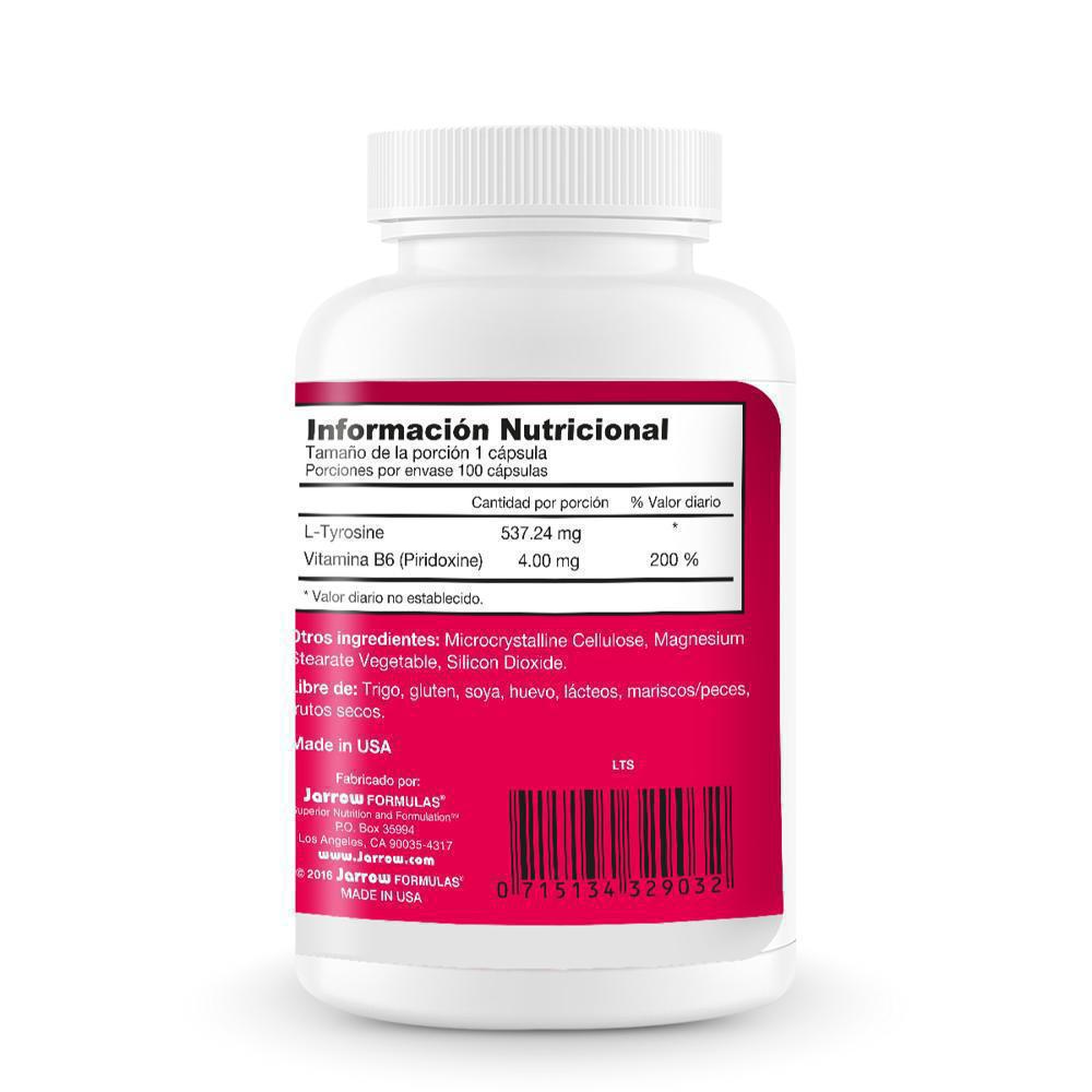 L Tirosine Frasco X 100 Capsulas Jarrow img #3