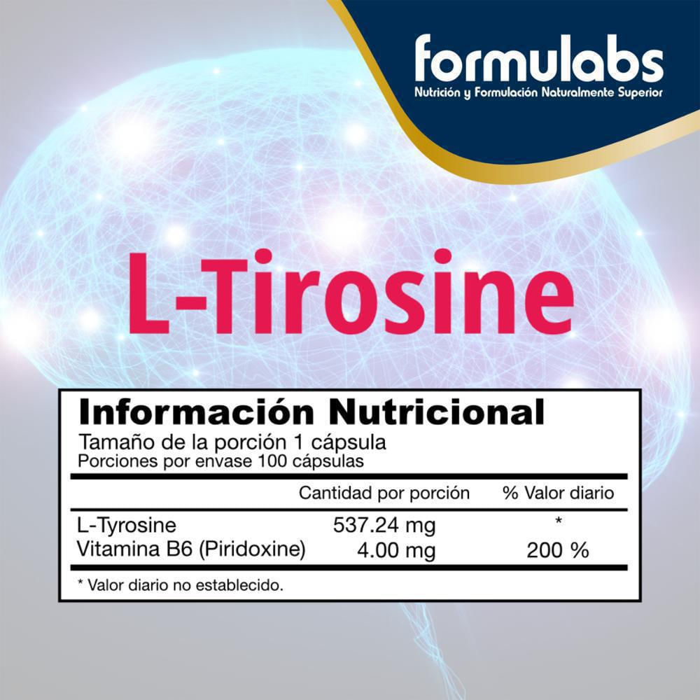 L Tirosine Frasco X 100 Capsulas Jarrow img #5
