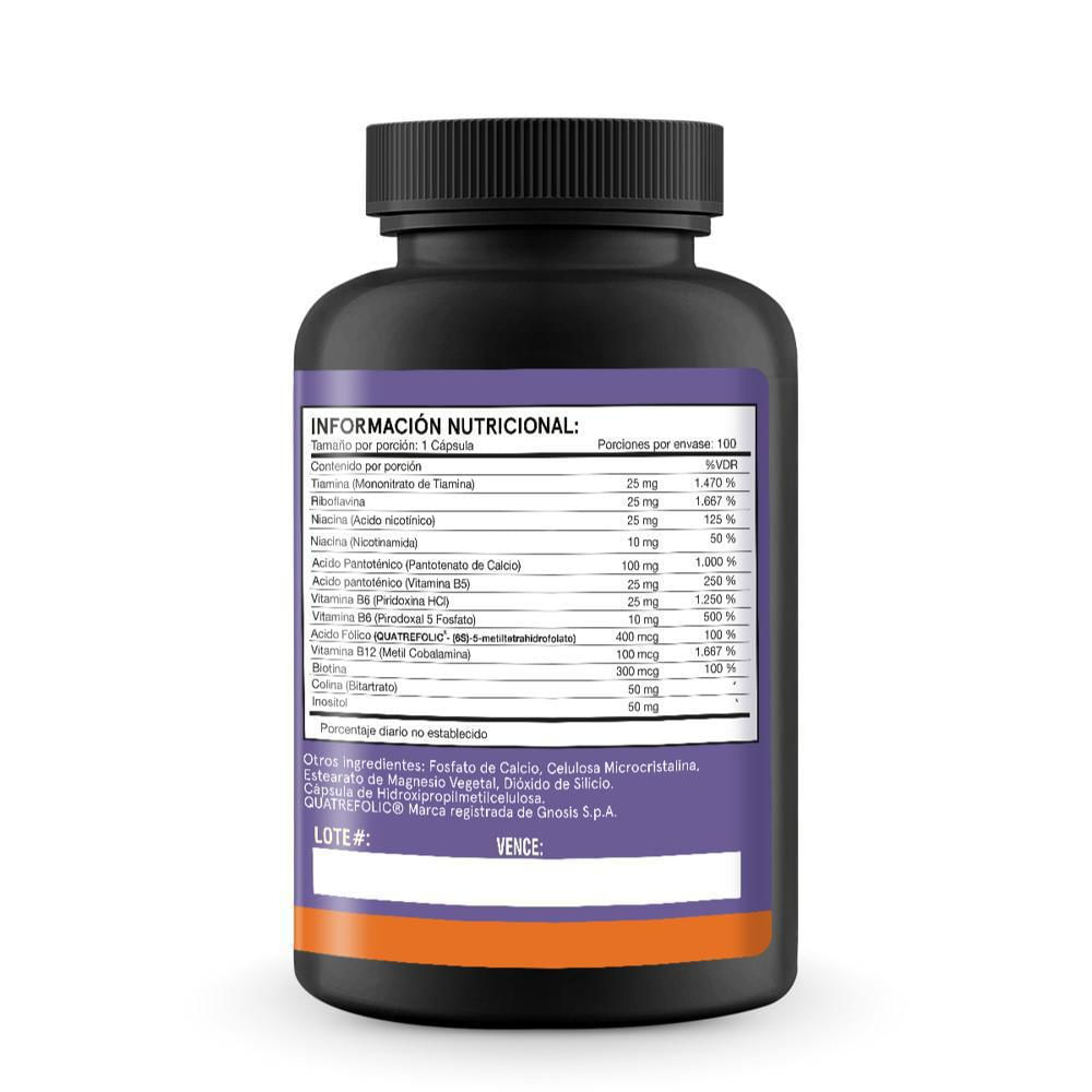 B Formula X 100 Capsulas Jarrow img #3