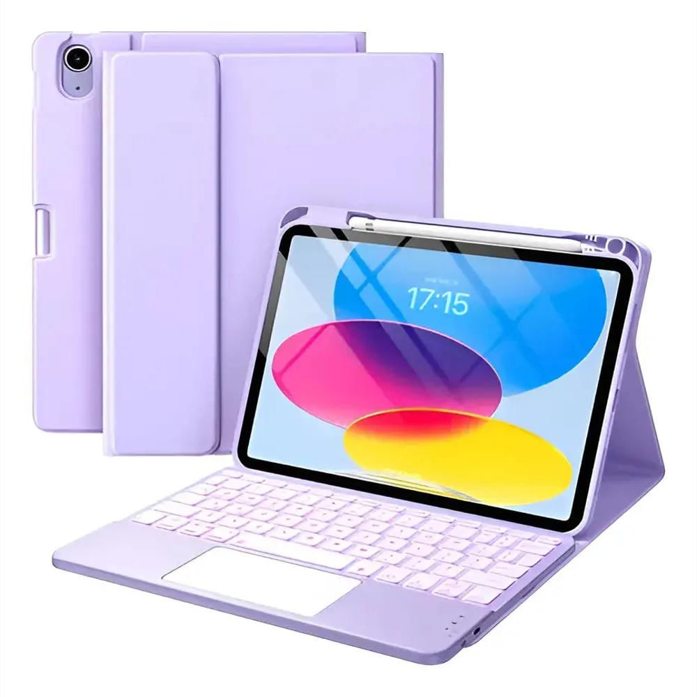 Estuche Teclado Trackpad Para Xiaomi Redmi Pad 2 Lila+Lapiz img #1