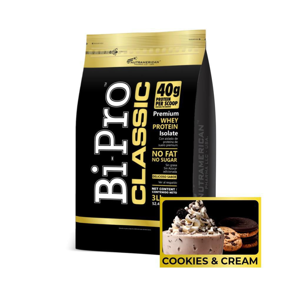 Proteina Bipro Classic Cookies & Cream 3 Lb 1362 G