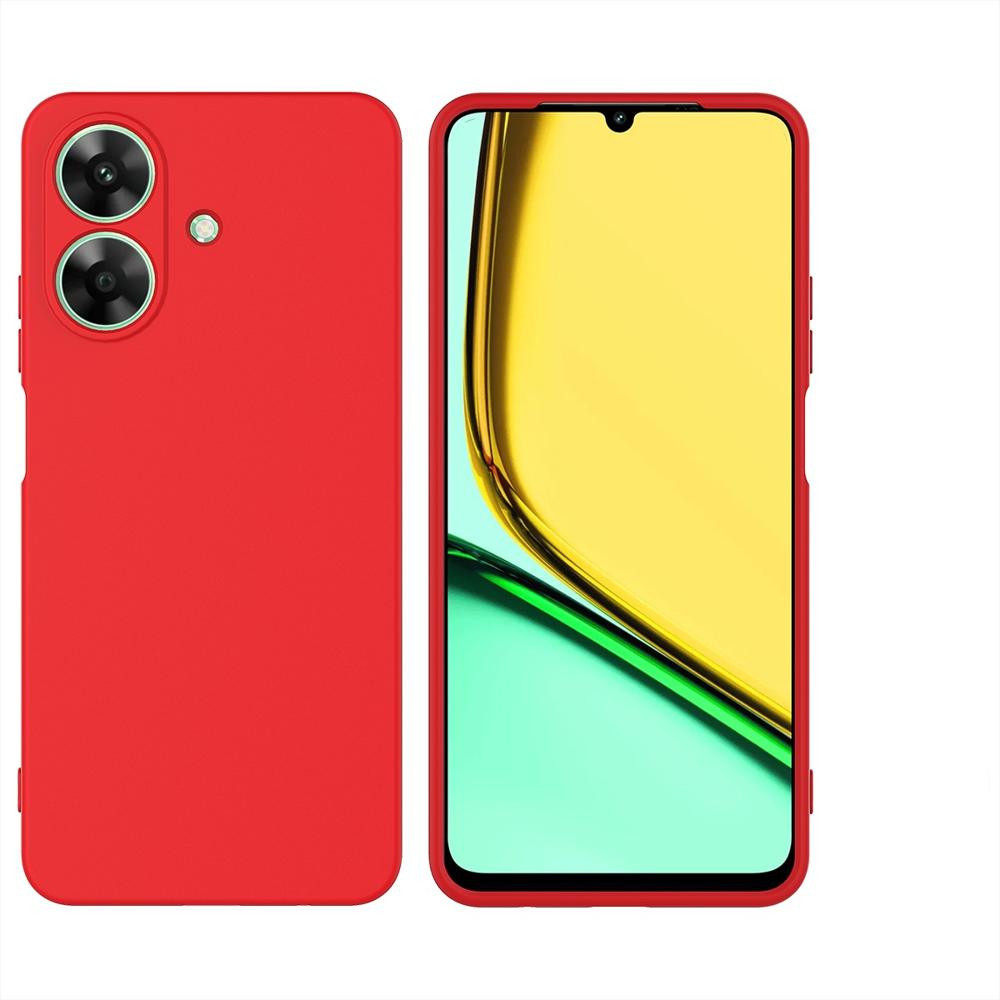 Funda Premium Silicona Líquida Realme Note 60 Antigolpes Rojo img #1