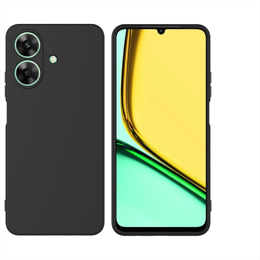 Funda Premium Silicona Líquida Realme Note 60 Antigolpes Negra img #1