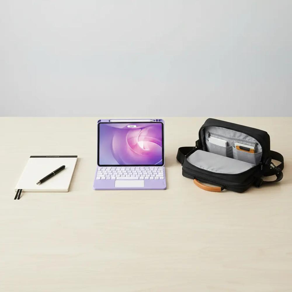 Estuche Teclado Trackpad Para Xiaomi Redmi Pad 2 Lila +Bolso img #3