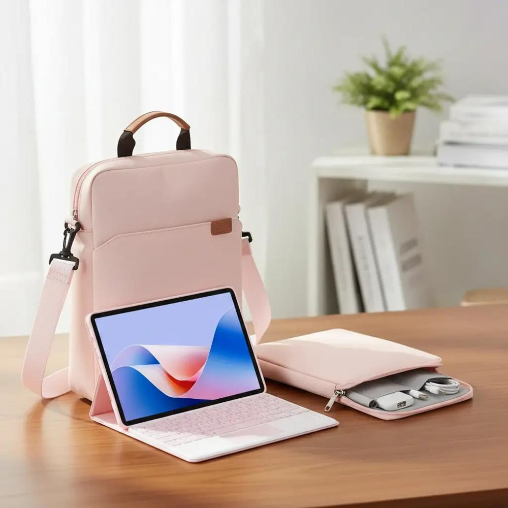 Estuche Teclado Trackpad Para Ipad 10Ma Gen 10.9 Rosa+Bolso img #2
