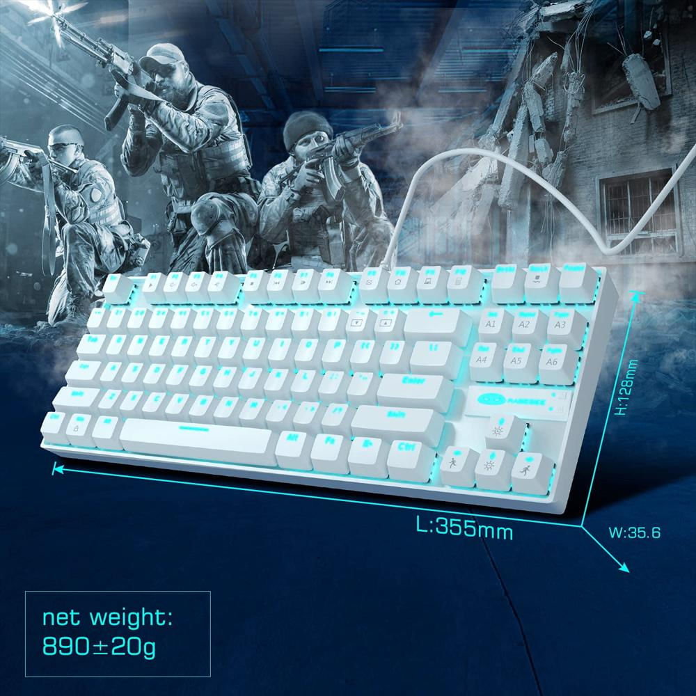 Teclado Mecánico Gaming Magegee 75% Tkl 87 Teclas Con Switches Azules img #2