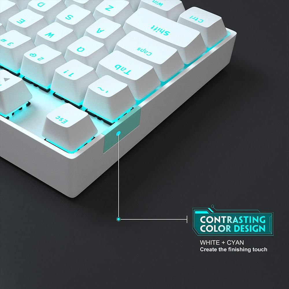 Teclado Mecánico Gaming Magegee 75% Tkl 87 Teclas Con Switches Azules img #5