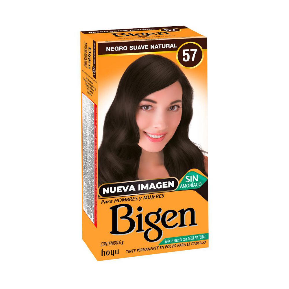 Tinte para cabello BIGEN negro para hombres y mujeres (6  gr)