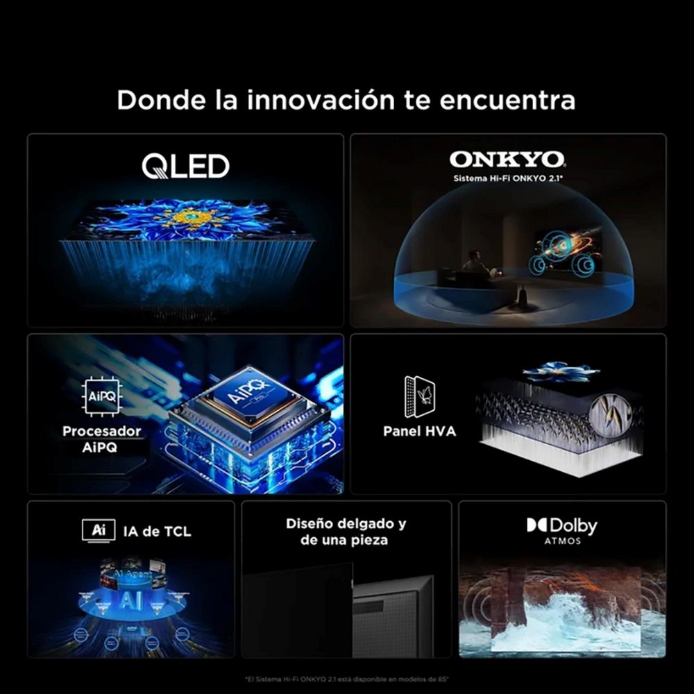 Televisor TCL 75 pulgadas QLED Uhd4K Smart TV 75P7L img #4