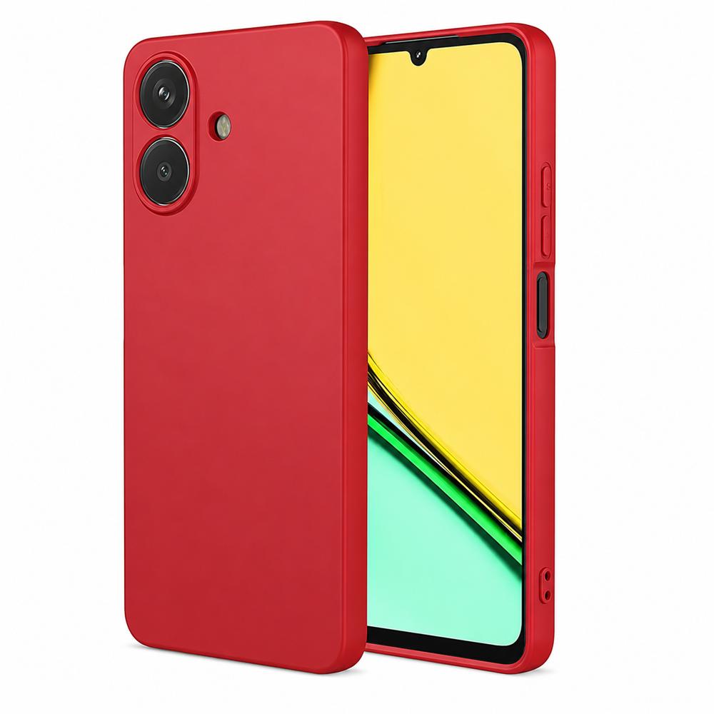 Funda Premium Silicona Líquida Realme Note 60 Antigolpes Rojo img #1