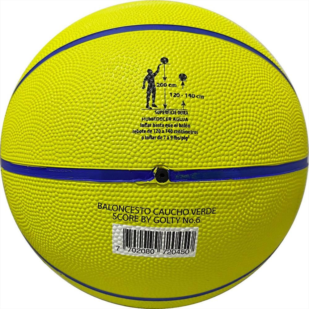 Balón Baloncesto Scorebygolty Caucho #6 Rendimiento, Control img #5