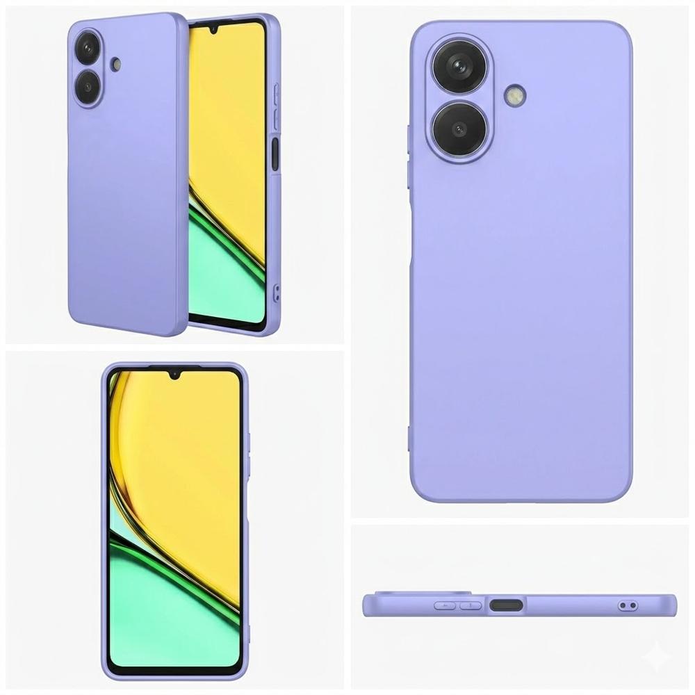 Funda Premium Silicona Líquida Realme Note 60 Antigolpes Purpura img #2