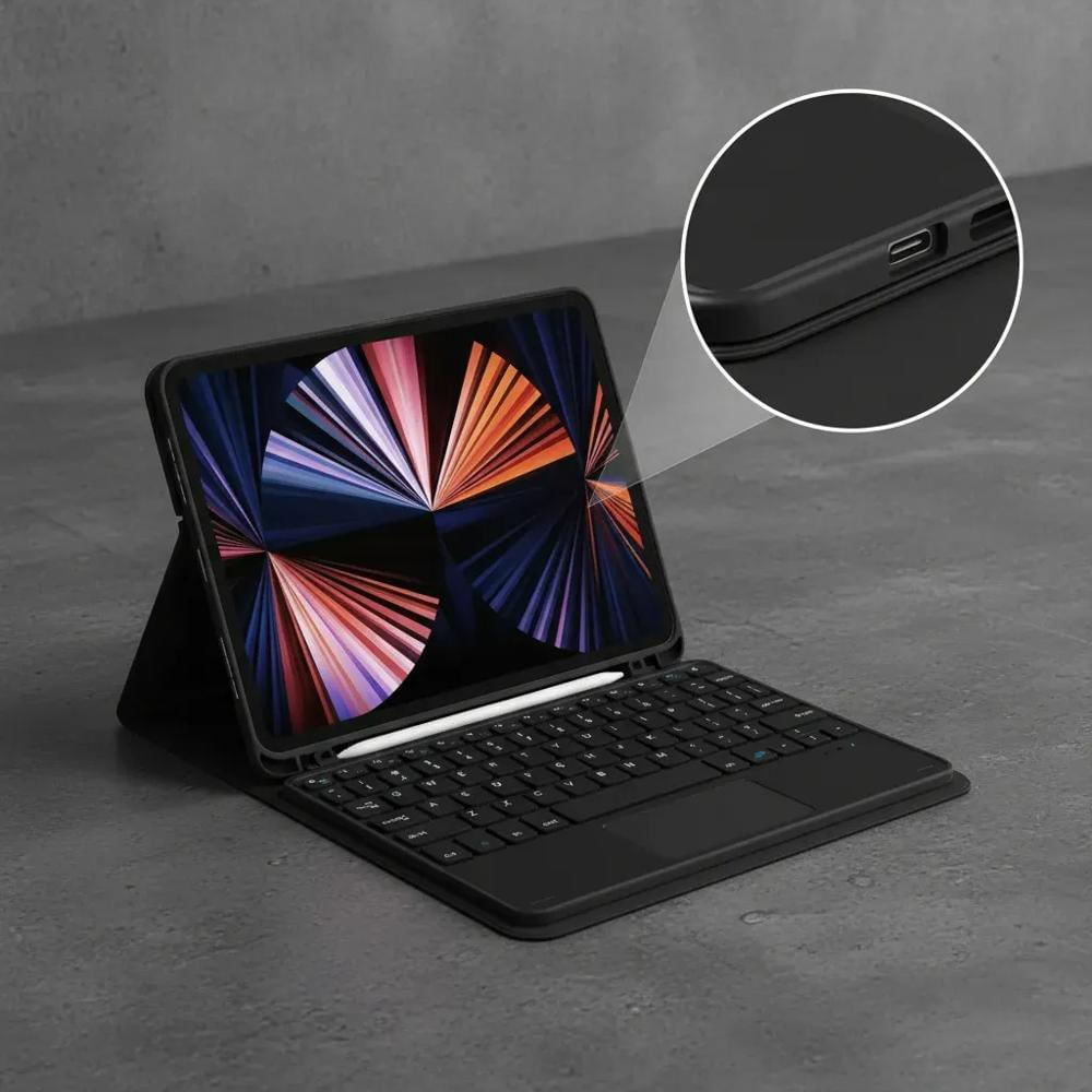 Estuche Teclado Trackpad Para Ipad A16 2025 Negro+Bolso+Lapiz img #6
