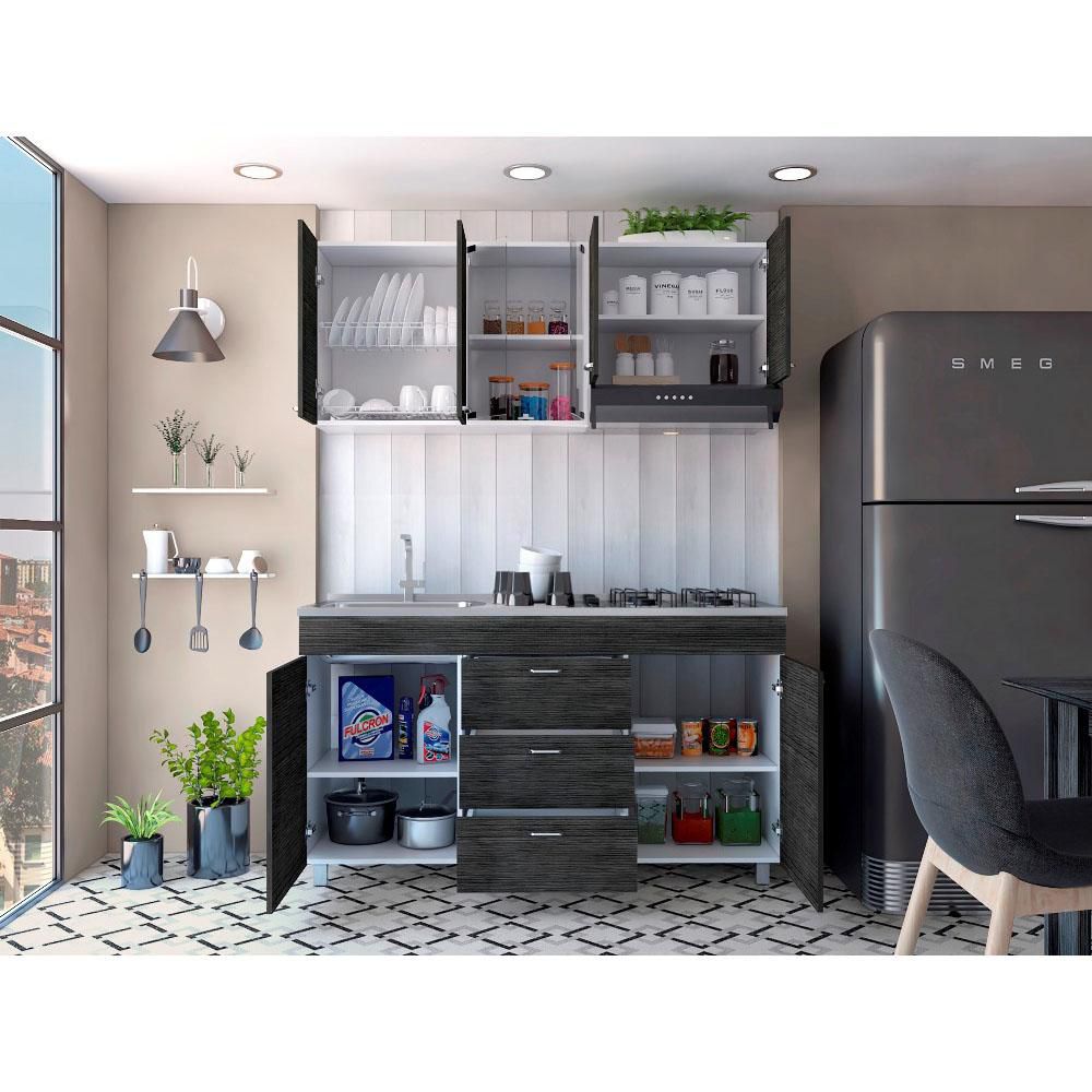 Cocina 150 Lumina Roble Gris  RTA CLI 4554