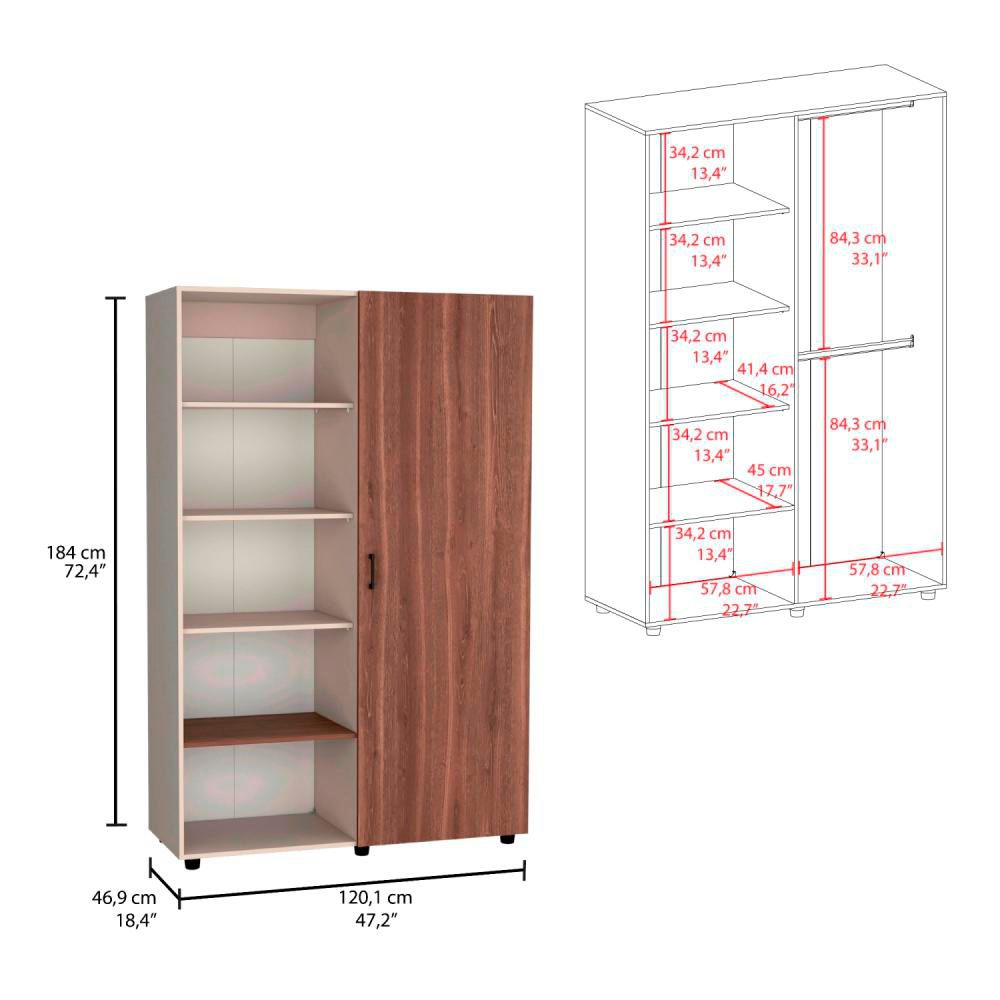 Closet Eco 184X120X46 Capri Milan RTA CCM 10489 img #5