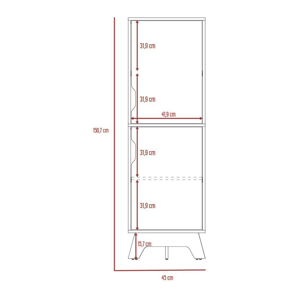 Alacena Cocina BiColor 2P 150X45S40 Duna Blanco RTA ADB 7268 img #6