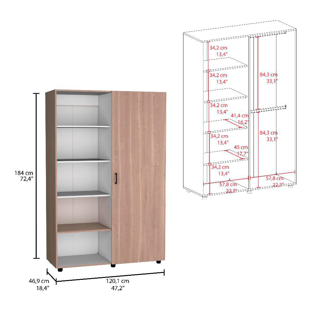 Closet Eco 184X120X46  Bardolino Blanco MQZ RTA CBB 10491 img #8