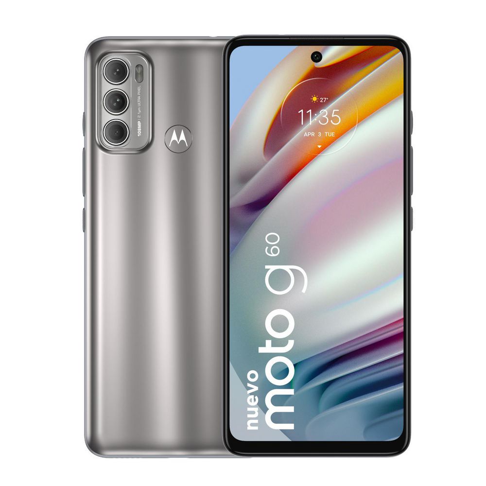Celular MOTOROLA Moto G60 128 GB 4 GB RAM Plata img #1