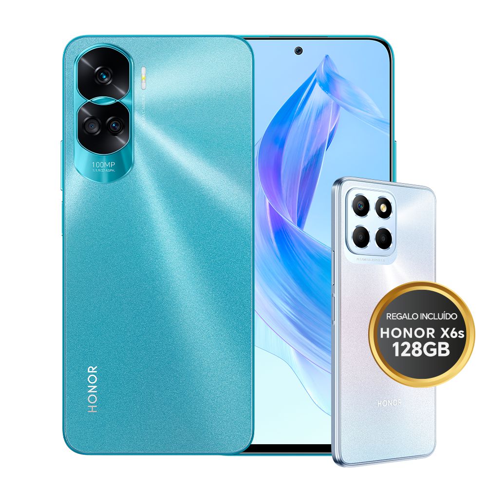 Celular HONOR Honor 90 Lite 5G 256 GB 8 GB RAM Azul + Honor X6s img #1