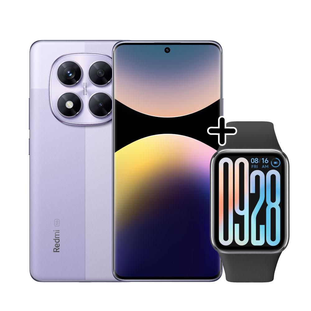 Celular XIAOMI Redmi Note 14 Pro 5G 256 GB 8 GB RAM Morado  + Smart Band 9 Pro Black