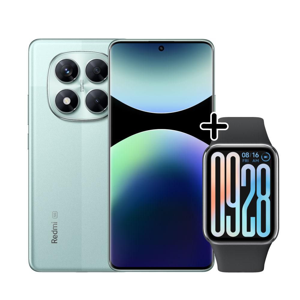 Celular XIAOMI Redmi Note 14 Pro 5G 256 GB 8 GB RAM Verde  + Smart Band 9 Pro Black