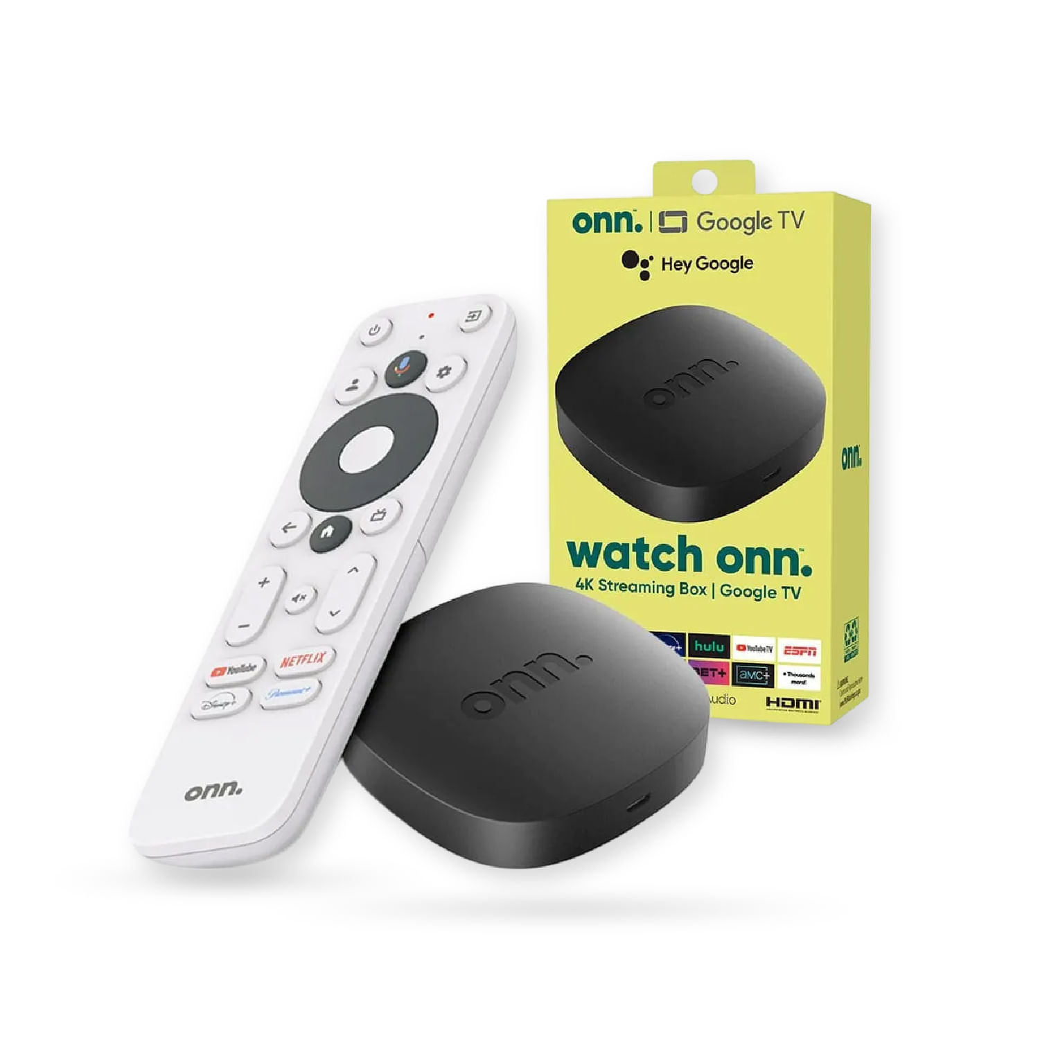 Watch Onn 4K Android TV con Magic TV Instalado Streaming Ultra HD + Canales Premium Control por Voz y Chromecast