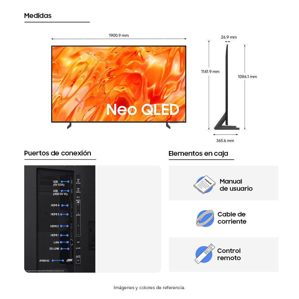 TELEVISOR SAMSUNG 85 pulgadas Neo QLED Uhd4K Smart TV QN85QN70HAKXZ img #7