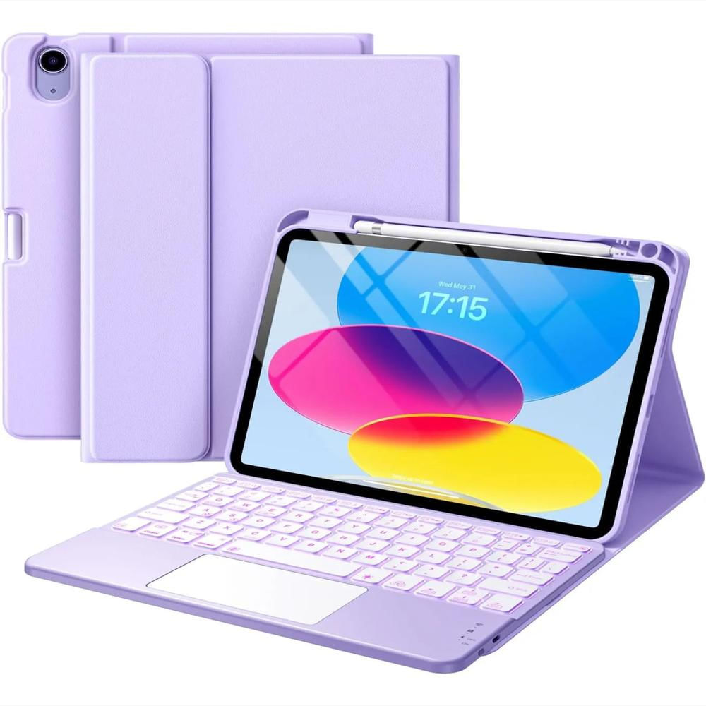 Estuche Teclado Trackpad +Bolso+Vidrio img #2