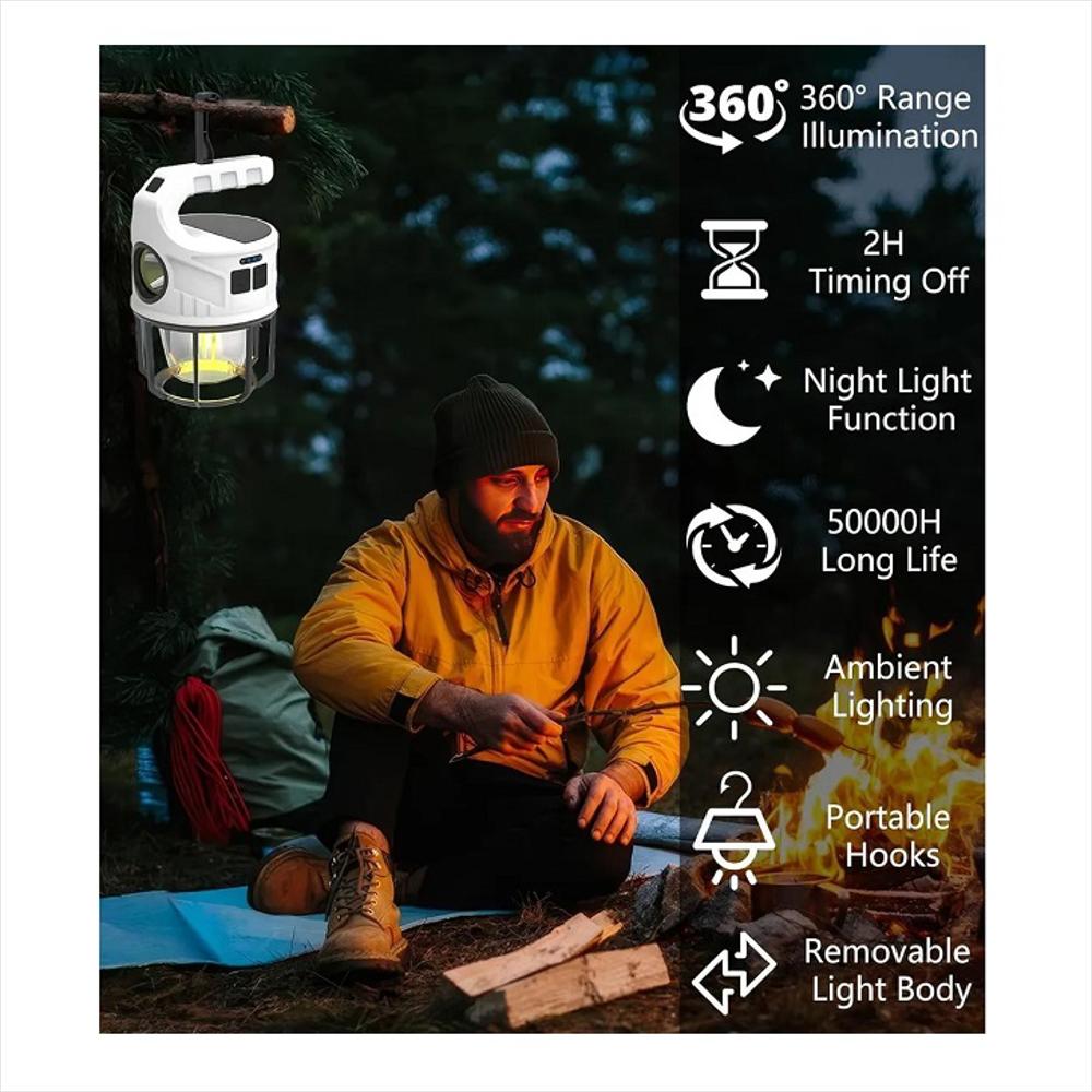Luz De Emergencia Solar Recargable Led img #3