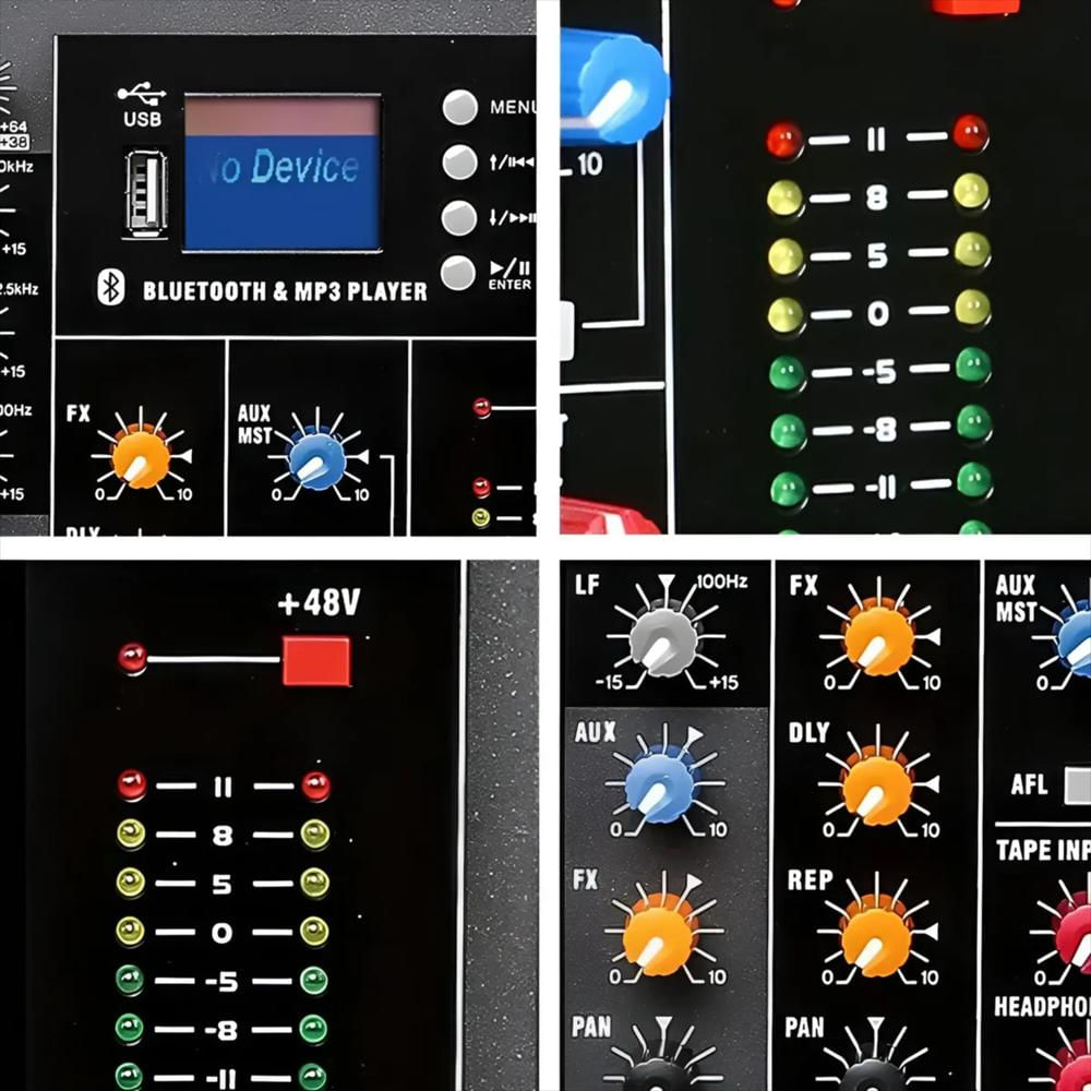 Consola Mezcladora Mixer De 16 Canales Con Bluetooth img #3