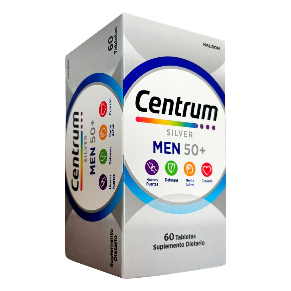 Suplemento dietario CENTRUM silver men 50+ (60  und)