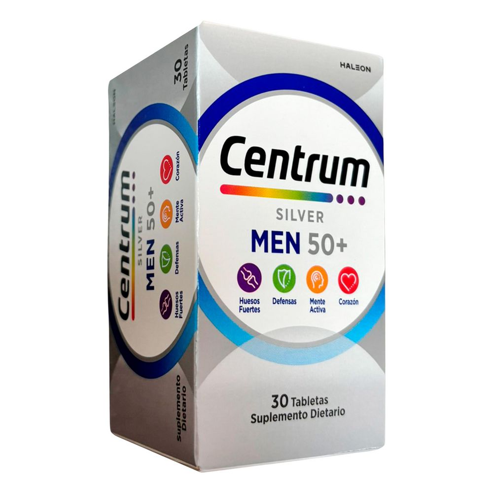Suplemento dietario CENTRUM silver men 50+ (30  und)