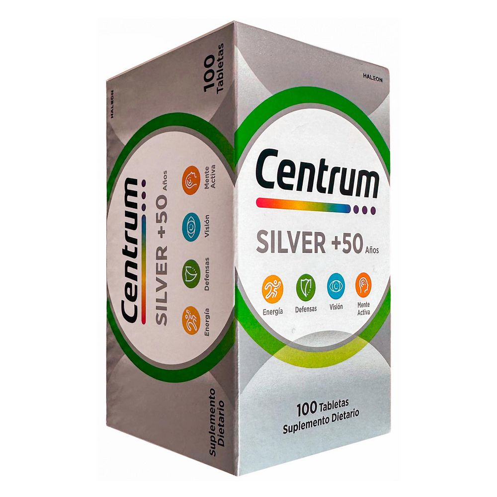 Suplemento dietario CENTRUM silver 50+ (100  und)