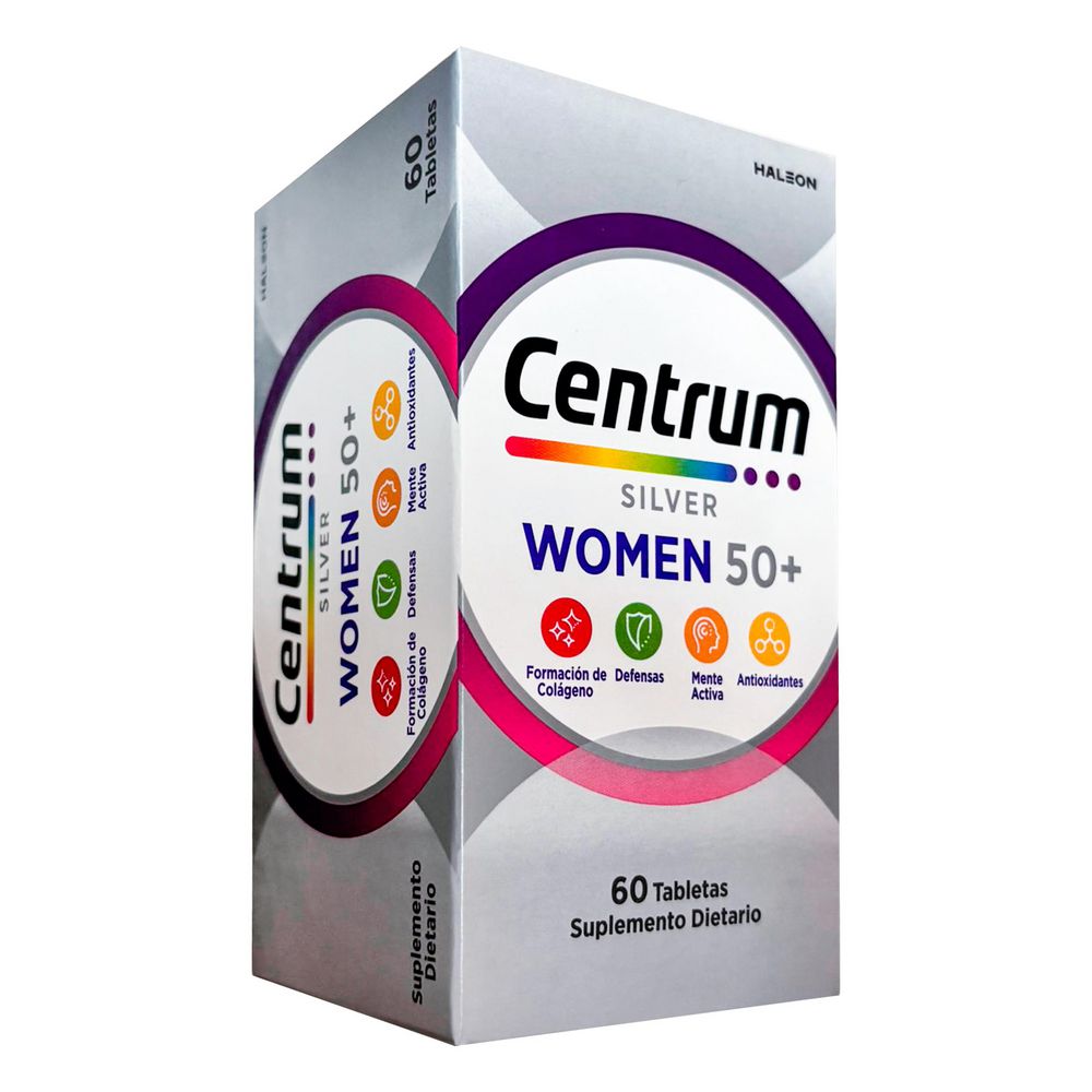 Suplemento dietario CENTRUM silver women 50+ (60  und)