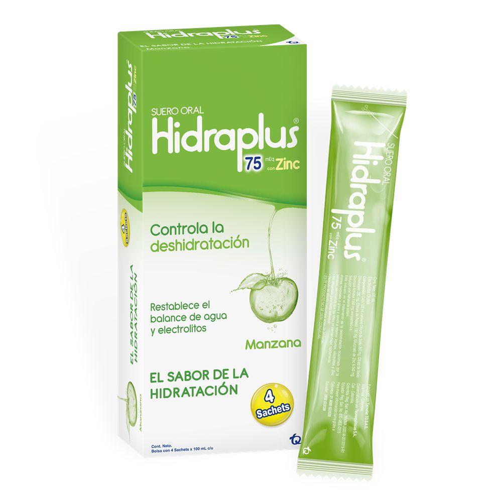 Sal Hidratacion Oral  HIDRAPLUS  (4  und)