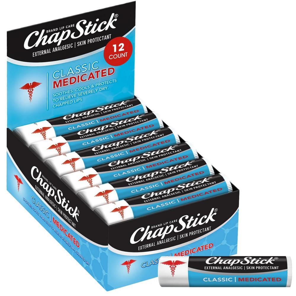 Protector Labial Chapstick Medicado X 12 Unidades