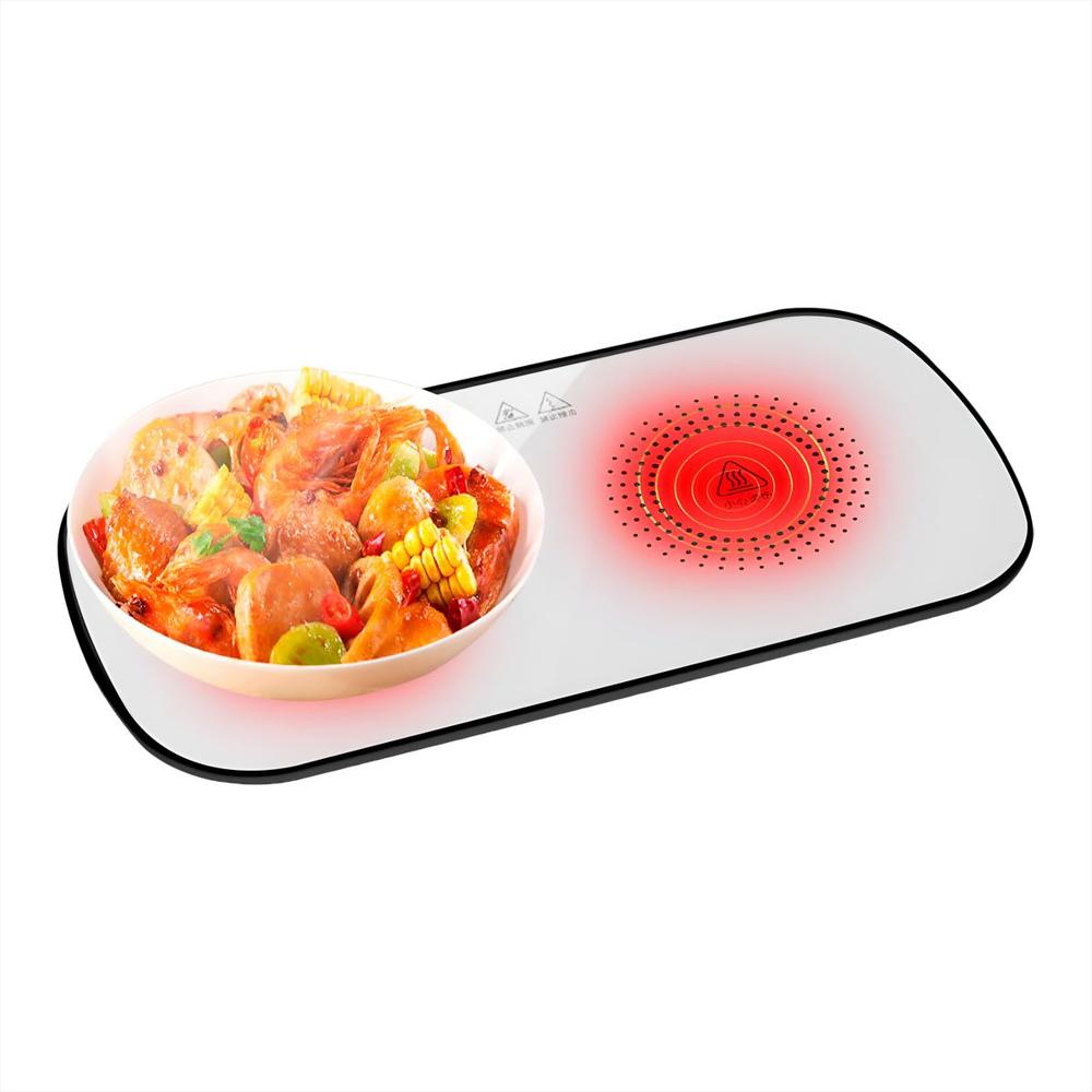 Bandeja Calienta Platos Eléctrica Vidrio Templado 32W img #3