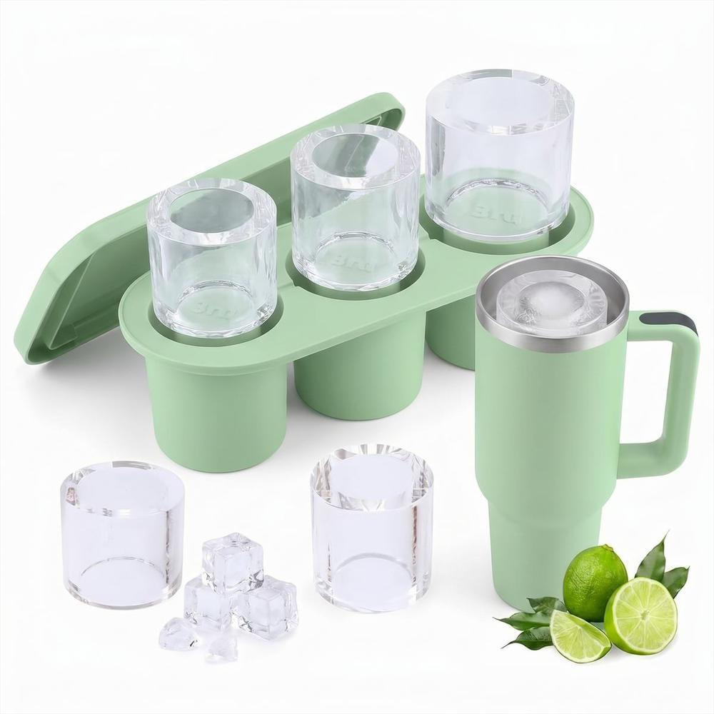 Molde Hielo Silicona Para Vasos Stanley 14 20 30Oz Con Tapa img #1