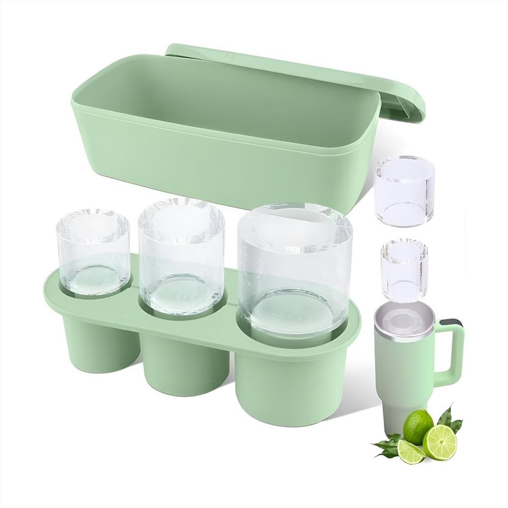 Molde Hielo Silicona Para Vasos Stanley 14 20 30Oz Con Tapa img #2