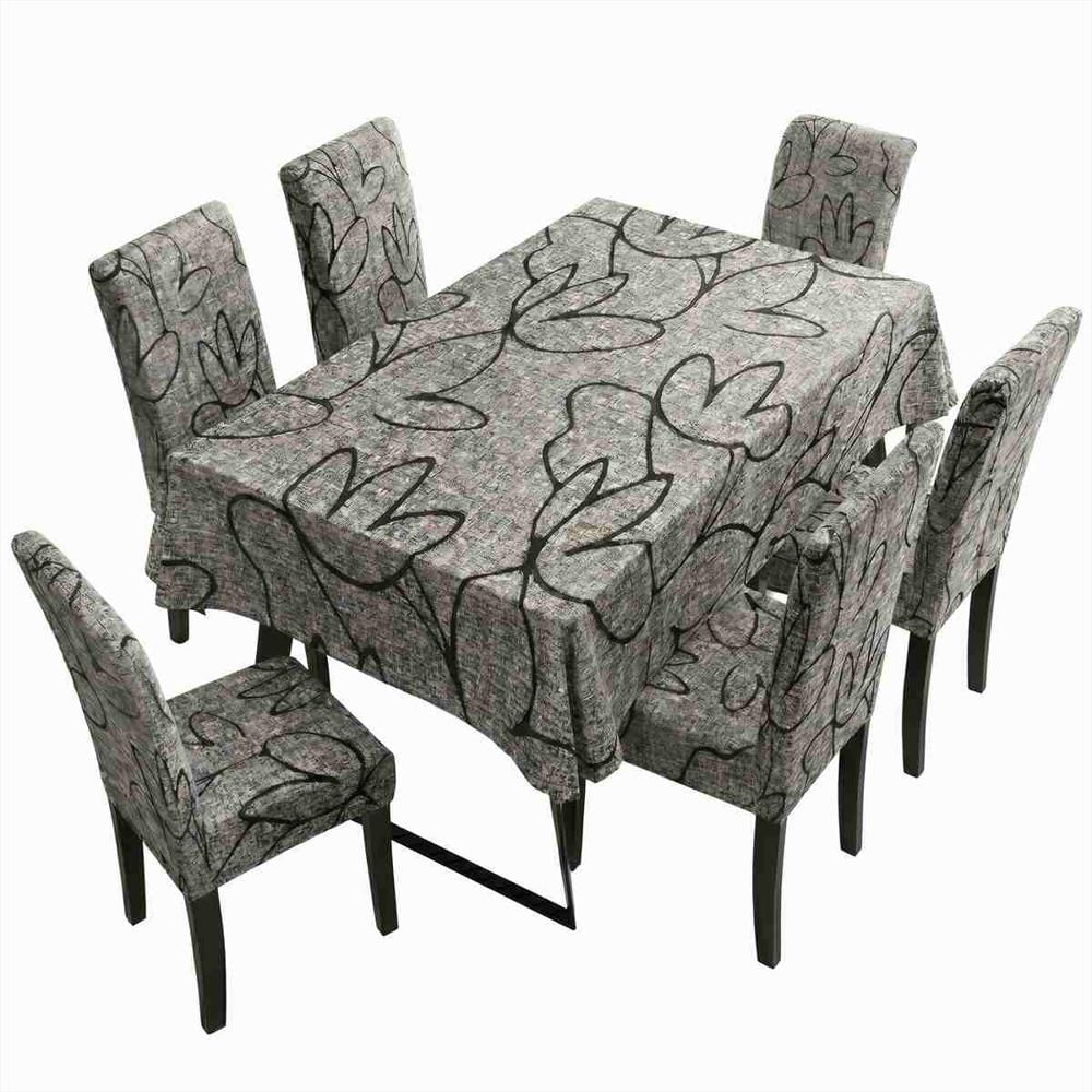 Set Mantel Antimanchas 140X220 + 6 Forros Sillas Elásticos img #1